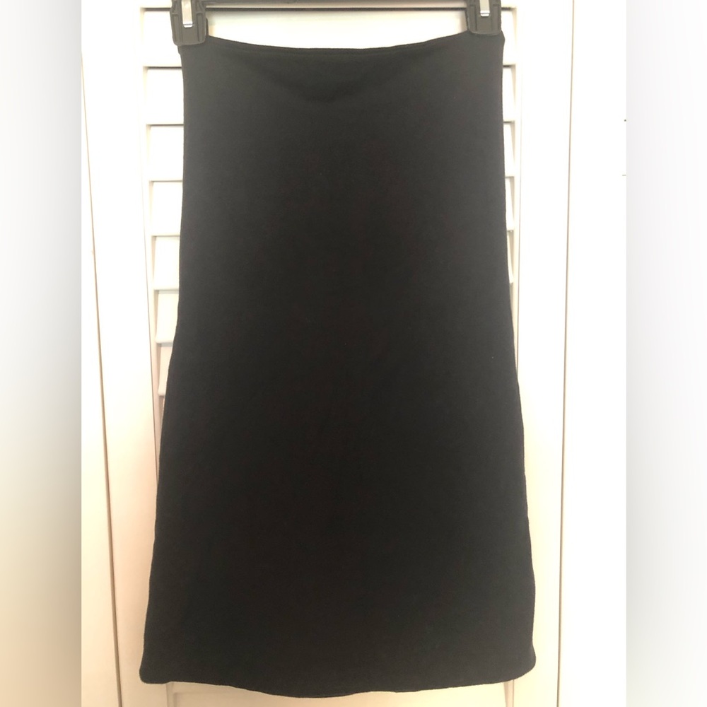 Black Cotton/Spandex Tube Dress